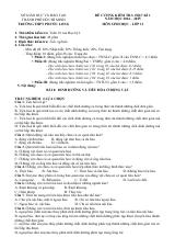 Đề cương ôn tập Học kì 1 Sinh học 11 năm 2024–2025 trường THPT Phước Long (TP Hồ Chí Minh)